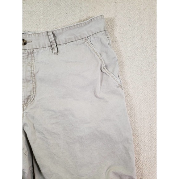 Boston‎ Traders Shorts Mens 40 Ivory Regular Fit 10" Inseam Mid-Rise Pockets - Picture 3 of 14